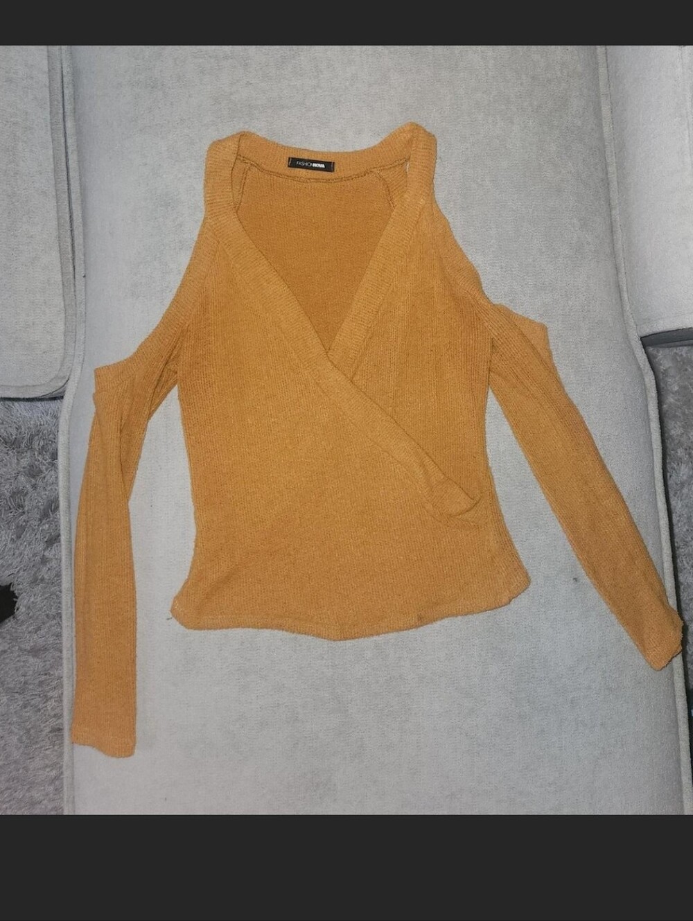 Open Shoulder Knit Sweater